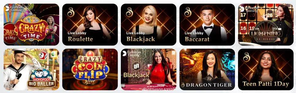 Giochi da casinò dal vivo WIN CASINO