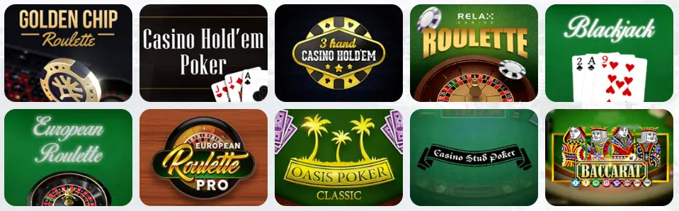 Giochi da tavolo al WIN CASINO